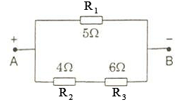 Trong sơ đồ mạch điện như hình vẽ, công suất tiêu thụ ở điện trở R1 là 10 W. Vậy công suất tiêu thụ ở điện trở R2 là:   (ảnh 1)