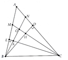 Cho tam giác ABC nhọn, các đường cao BD, CE. Tia phân giác của các góc ABD và  ACE cắt nhau tại O, Chứng minh rằng:  a) BN  CM; (ảnh 1)