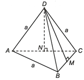 Cho tứ diện ABCD có tất cả các cạnh bằng m. Các điểm M, N lần lượt là trung điểm của AB (ảnh 1)