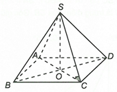 Cho hình thoi ABCD tâm O có BD = 4a, AC = 2a. Lấy điểm S không thuộc (ABCD) sao cho SO vuông góc (ảnh 1)