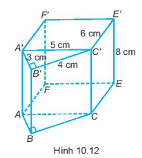 Một hình lăng trụ đứng được ghép bởi một hình lăng trụ đứng tam giác và một hình hộp chữ nhật (ảnh 2)