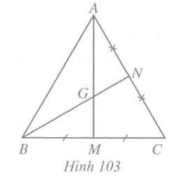 Cho tam giác ABC có G là trọng tâm, H là trực tâm, I là giao điểm của ba đường phân giác, O là giao điểm của ba đương trung trực (ảnh 1)