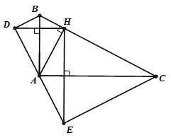 Cho tam giác ABC vuông tại A, đường cao AH. Chứng minh rằng:  a) A là trung điểm của đoạn DE (ảnh 1)