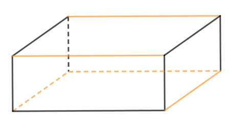 Vẽ lên một miếng bìa hình khai triển của hình hộp chữ nhật (tương tự hình bên) với kích thước (ảnh 2)