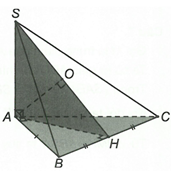 Cho hình chóp S.ABC có hai mặt bên (SAB) và (SAC) vuông góc với đáy (ABC), tam giác ABC vuông (ảnh 1)