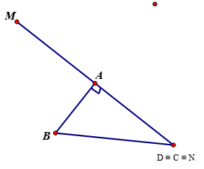 b) Xác định vị trí của điểm D để MN ngắn nhất, dài nhất. (ảnh 2)