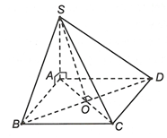 Cho hình chóp S.ABCD có đáy là hình vuông, cạnh bên SA vuông góc với mặt đáy; SA = AB = a. Góc giữa (ảnh 1)