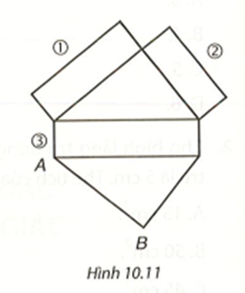 Quan sát Hình 10.11 và cho biết, cạnh nào trong các cạnh (1), (2), (3) ghép với cạnh  (ảnh 1)
