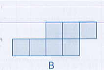 Diện tích hình B gồm bao nhiêu ô vuông? Diện tích hình B gồm  (ảnh 1)