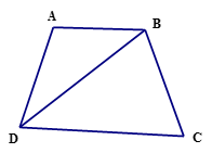 Hình thang cân ABCD ( AB// CD) , có góc C =  600, DB là tia phân giác của góc D; chu vi hình thang bằng 20cm. a)Tính các cạnh của hình thang (ảnh 1)