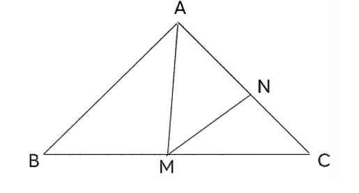 Viết tên các tam giác và tứ giác có trong hình sau:  ……………………………………………… (ảnh 1)