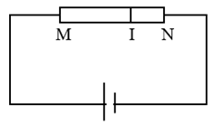 Một dây điện trở M, N; điểm I chia MN làm 2 đoạn: MI = 2IN (Hình vẽ). hiệu điện thế hai đầu đoạn mạch là 27 V (ảnh 1)