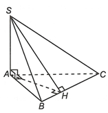 Cho hình chóp S.ABC có SA vuông góc (ABC) và đáy ABC vuông ở A. Khẳng định nào sau đây sai? (ảnh 1)