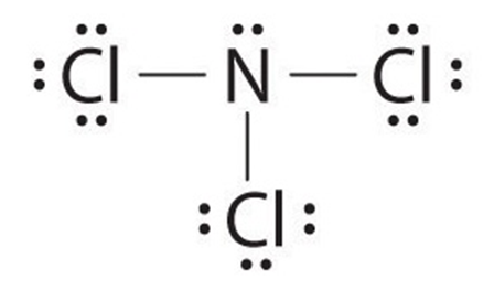 Số cặp electron không tham gia liên kết của nguyên tử N trong phân tử NCl3 là (ảnh 1)