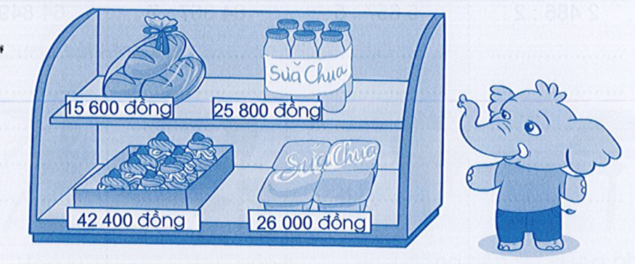 Mua 1 hộp bánh su kem có 8 chiếc hết 42 400 đồng. Hỏi mỗi chiếc bánh su kem có giá (ảnh 1)