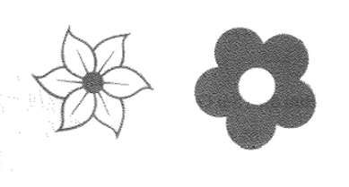 Bông hoa nào là hình có trục đối xứng, bông hoa nào là hình có tâm đối xứng (ảnh 1)