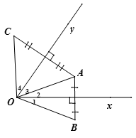 Cho xOy, điểm A nằm trong góc đó, Vẽ điểm B đối xứng với A qua Ox, C đối xứng với A qua Oy.  a) Chứng minh rằng OB = OC (ảnh 1)
