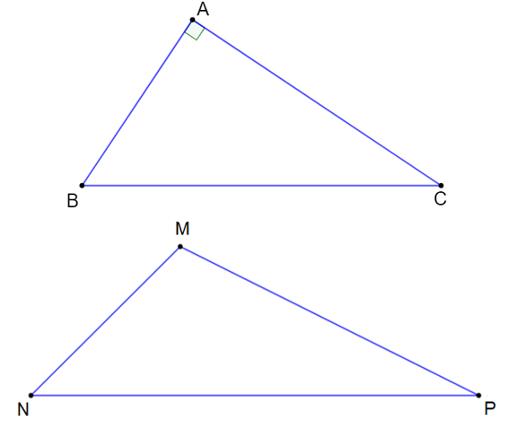 Hãy giải thích tại sao trong tam giác vuông, cạnh huyền dài nhất và trong tam giác tù,  (ảnh 1)