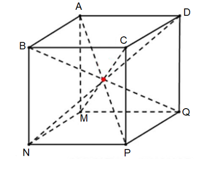 Hình lập phương có bao nhiêu đường chéo? A. 2 B. 3 C. 4 D. 5 (ảnh 1)
