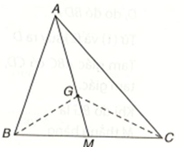 Kí hiệu SABC là diện tích tam giác ABC. Gọi G là trọng tâm của tam giác ABC (ảnh 1)