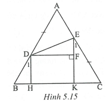 Cho tam giác đều ABC cạnh a. Trên các cạnh AB, AC lần lượt lấy các điểm D và E sao cho AD = CE. Tìm giá trị nhỏ nhất của độ dài DE. (ảnh 1)