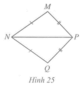 Cho Hình 25 có MN = QN, MP = QP. Chứng minh góc MNP  góc QNP (ảnh 1)
