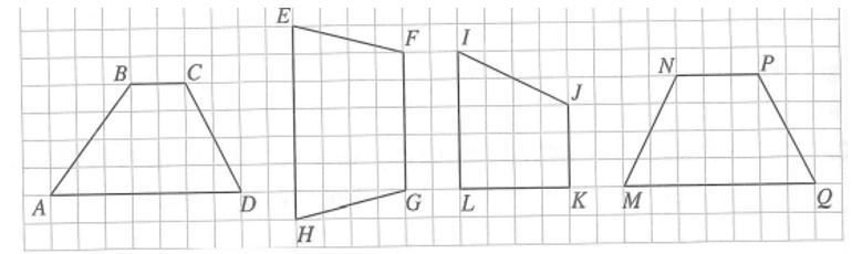 Chỉ ra các hình thang cân ở Hình 22. (ảnh 1)