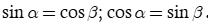 Cho hai góc alpha  và beta với alpha + beta = 90 độ . Tính giá trị của biểu thức P = cos alpha cos beta - sin beta sin alpha . (ảnh 1)