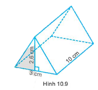 Một lăng kính thủy tinh có dạng hình lăng trụ đứng có đáy là tam giác đều, kích thước (ảnh 1)