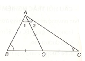 Xét điểm O cách đều ba đỉnh của tam giác ABC. Chứng minh rằng nếu O nằm (ảnh 1)