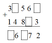 Viết chữ số thích hợp vào ô trống. a)    b) 24 000 + 368 < 24 36… (ảnh 1)