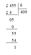 Tính: 2 45 : 6 (ảnh 2)