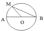 Đúng ghi Đ, sai ghi S vào ô trống: (Quan sát hình tròn) d, AB =  OB *2 (ảnh 1)