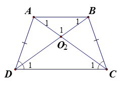 CMR tứ giác ABCD có góc C = góc D khác 90 độ và AD  = BC thì tứ giác đó là hình thang cân. (ảnh 1)