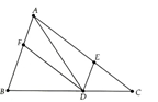 Cho tam giác ABC, qua điểm D thuộc cạnh BC, kẻ các đường thẳng song song với AB và AC, cắt AC và AB theo thứ tự ở E và F. a) Tứ giác AEDF là hình gì? (ảnh 1)