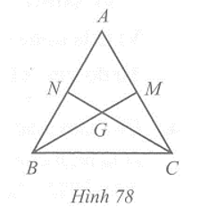 Cho tam giác ABC cân tại A, hai đường trung tuyến BM và CN cắt nhau tại G. Chứng minh: a) BM = CN (ảnh 1)