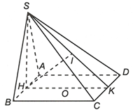 Cho hình chóp S.ABCD có đáy ABCD là hình vuông cạnh a, tam giác SAB đều và nằm trong mặt (ảnh 1)