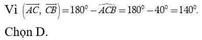 Tam giác ABC  vuông ở A  và có góc B = 50 độ.  Hệ thức nào sau đây sai (ảnh 1)