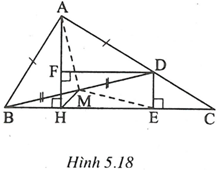Cho tam giác ABC vuông tại A (AB < AC), đường cao AH. Trên cạnh AC lấy điểm D sao cho AD = AB.  (ảnh 1)