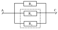 Cho hai điện trở R1 = 30 Ω, R2 = 20 Ω được mắc song song như sơ đồ hình vẽ.   Nếu mắc thêm điện trở R3 = 12 Ω vào đoạn mạch trên như sơ đồ hình vẽ dưới đây thì  (ảnh 2)