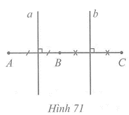 Cho ba điểm A, B, C thẳng hàng, điểm B nằm giữa hai điểm A và C (ảnh 1)