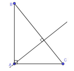 b) ABC là tam giác vuông tại A; (ảnh 1)
