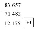 Đúng, sai? 83 657 - 71 482  (ảnh 2)