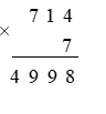 Viết chữ số thích hợp vào ô trống 7 ô trống 4 + 7 (ảnh 2)