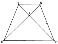 Tứ giác ABCD có : góc A = góc B, BC = AD  a) Chứng  minh ABCD là hình thang cân (ảnh 1)