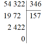 b) 54 322 : 346; (ảnh 1)