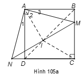 Cho hình vuông ABCD. Trên cạnh BC lấy điểm M, qua A kẻ AN vuông AM Chứng minh rằng:  a) AM = AN. (ảnh 1)