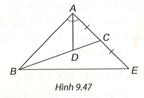 Cho tam giác ABC có đường phân giác AD, D nằm trên BC sao cho BD = 2DC (ảnh 1)