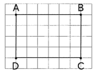 Cho hình chữ nhật ABCD. Xác định trung điểm: M của cạnh AB, N của cạnh BC (ảnh 1)