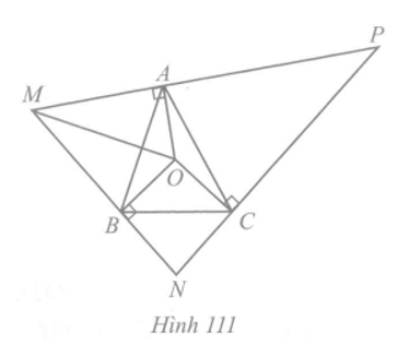 a) ∆OMA = ∆OMB và tia Om là tia phân giác của góc NMP; (ảnh 1)